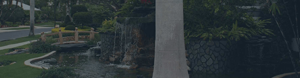 outdoor water feature design